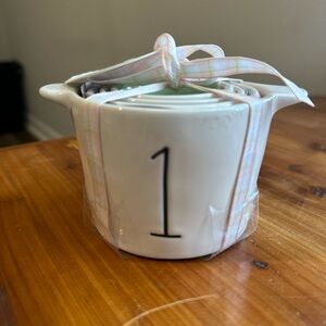 Rae Dunn White Measuring Cups Set
